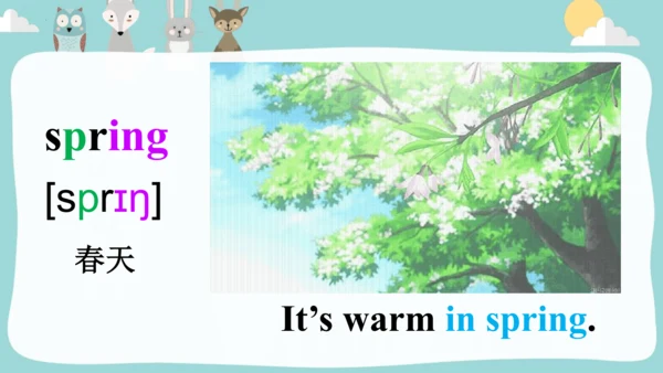 Module4Unit 2 My favourite season is spring. 课件(共4