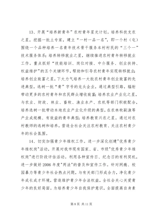 共青团工作重点.docx