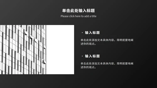 黑白工作总结汇报ppt模板