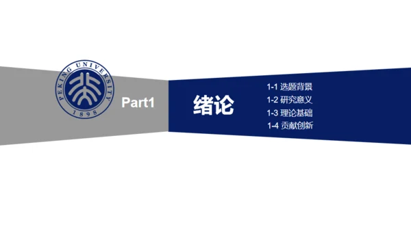北大博士毕业论文答辩通用PPT模板