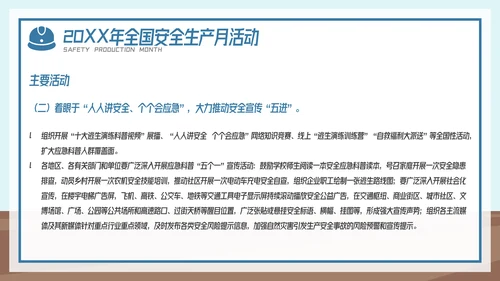 全国企业安全生产月宣传教育主题PPT模板