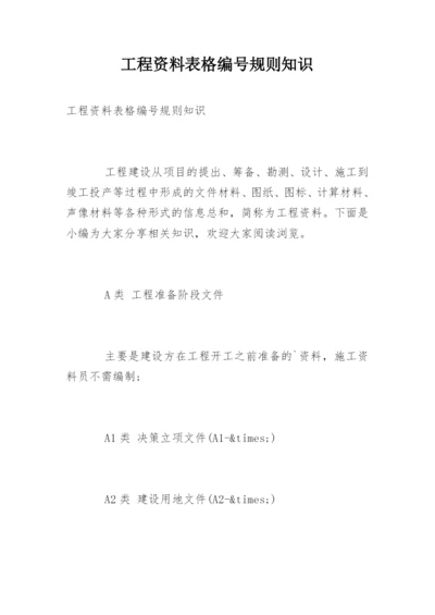 工程资料表格编号规则知识.docx