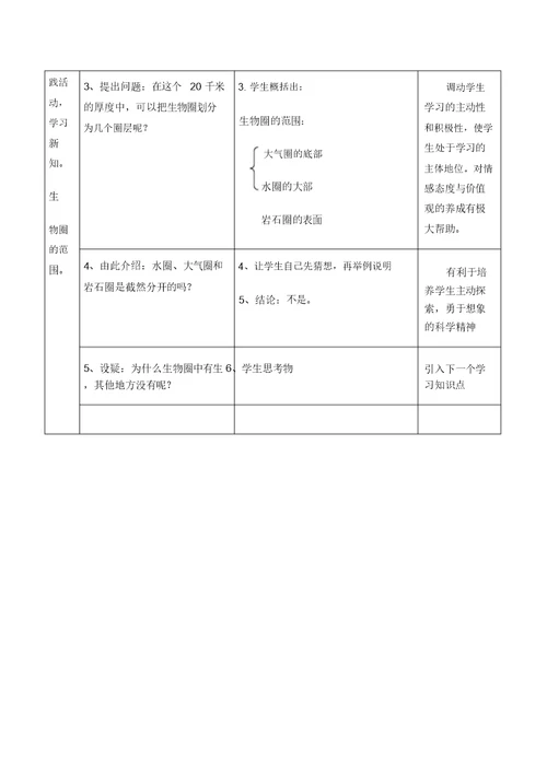 《生物圈》教学设计