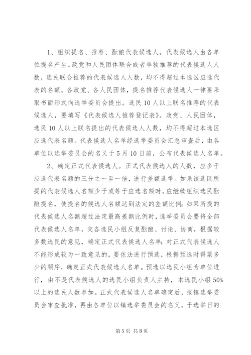 两级人大换届选举实施方案.docx