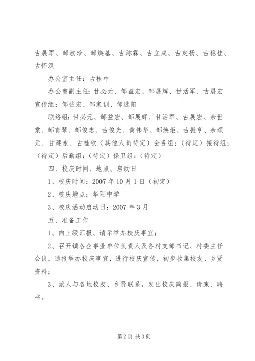 首都师范大学建校五十周年校庆方案 (4).docx