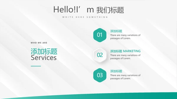 简约大方中国农业银行工作总结动态PPT