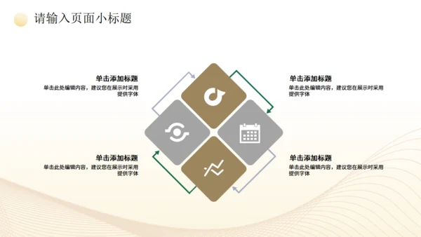 金色质感年终汇报工作总结通用PPT模板