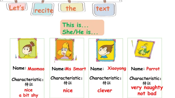 Module1Unit 1 She's a nice teacher 课件(共28张PPT)