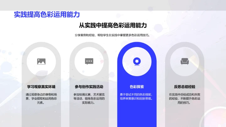 色彩理论及运用PPT模板