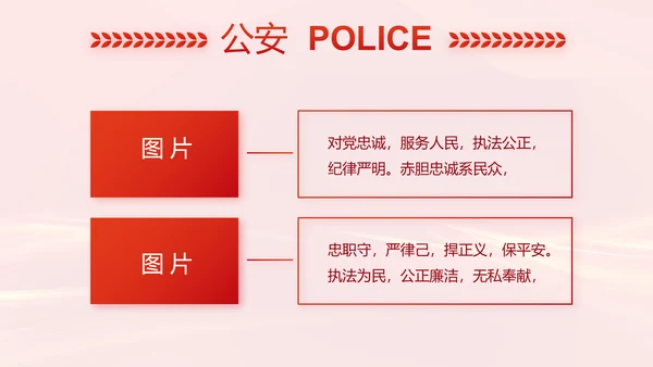 红色大气公安警察案件汇报动态PPT模板