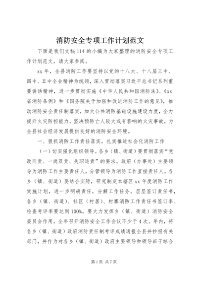 消防安全专项工作计划范文.docx