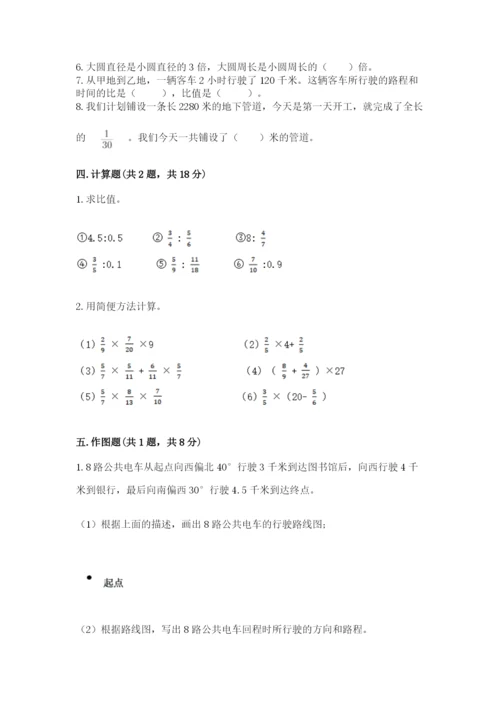 人教版六年级上册数学期末测试卷含完整答案（全优）.docx