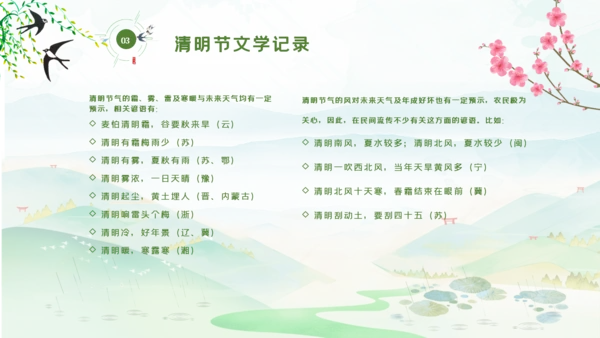 清明节传统文化知识民俗主题班会PPT模板