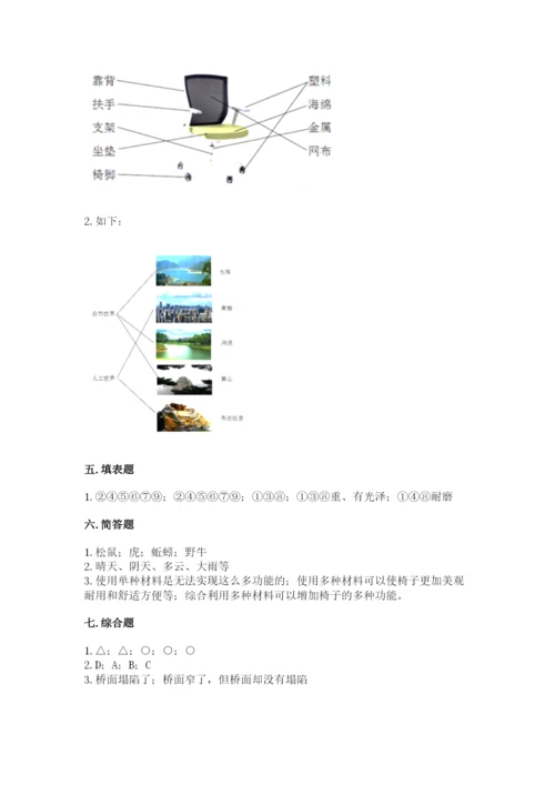 教科版小学二年级上册科学期末测试卷（综合题）.docx