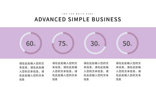 紫色唯美小清新总结汇报PPT模板