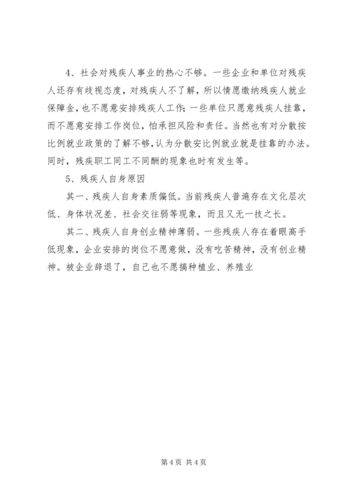 关于下岗残疾人再就业问题的思考 (3).docx