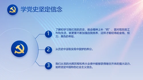 蓝色大气党建党支部工作专题PPT党课