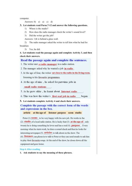 Module 10 Unit 2教学详案