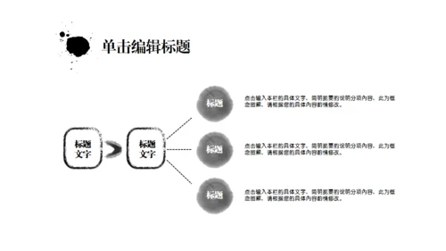 动态水墨极简中国风墨趣通用PPT模版