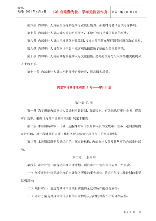 中国内部审计准则及指南.docx