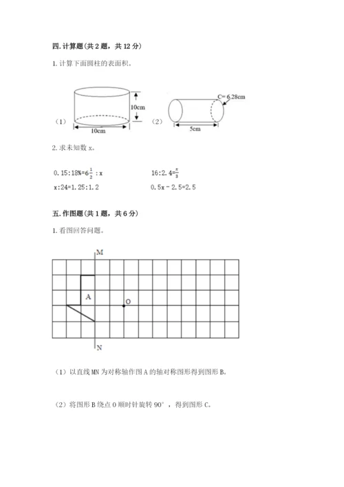 北师大版数学六年级下册期末测试卷【考点提分】.docx