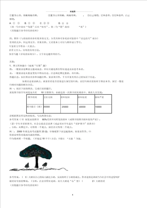 答：语言运用类答题技巧以高考为例