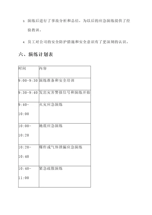 公司应急避难演练方案