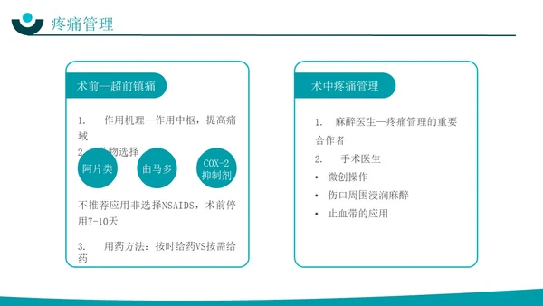 深青色简约实拍风围手术期患者疼痛管理护理培训PPT模板