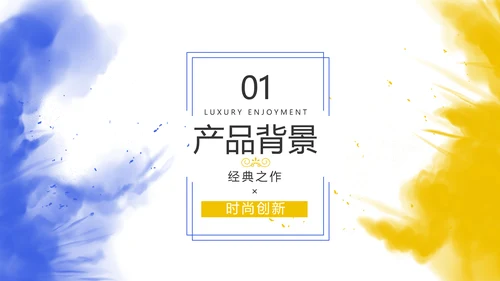 泼墨风时尚个性公司产品介绍宣传PPT