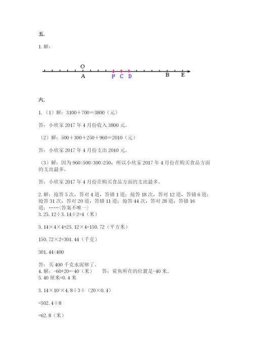 四川省【小升初】2023年小升初数学试卷及一套完整答案.docx