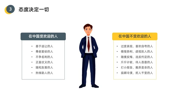 黄色水彩插画员工的十大心态企业培训PPT课件人际交往