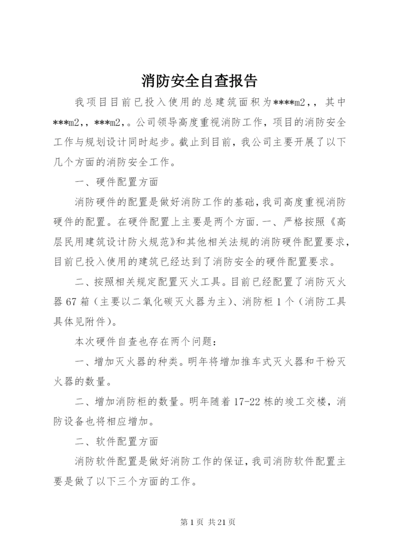 消防安全自查报告 (13).docx