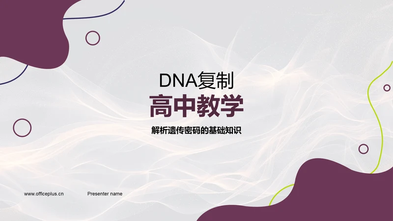 DNA复制高中教学