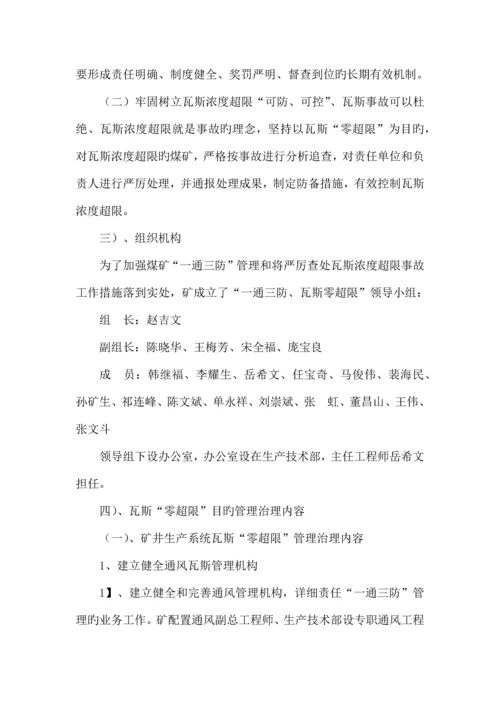 瓦斯零超限目标管理制度.docx