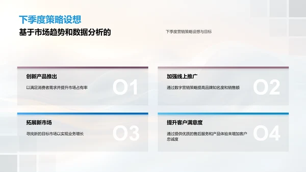 季度营销策略报告PPT模板