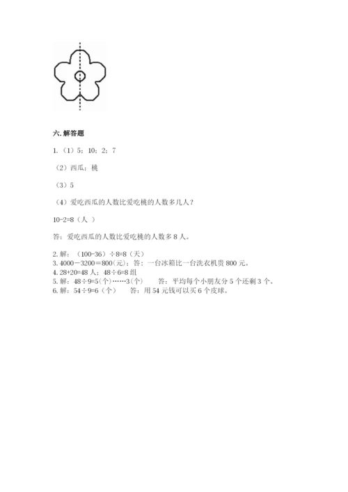 小学二年级下册数学期末测试卷含答案（基础题）.docx