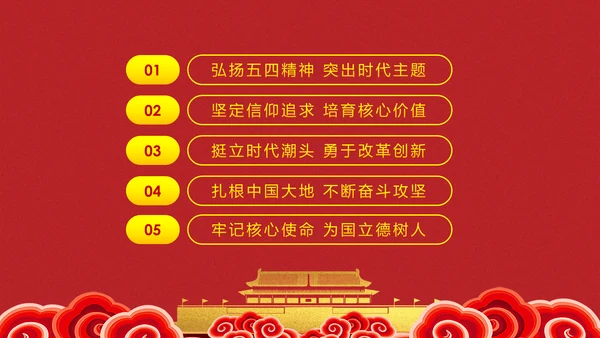 发扬五四精神开拓奉献新时代PPT团课课件