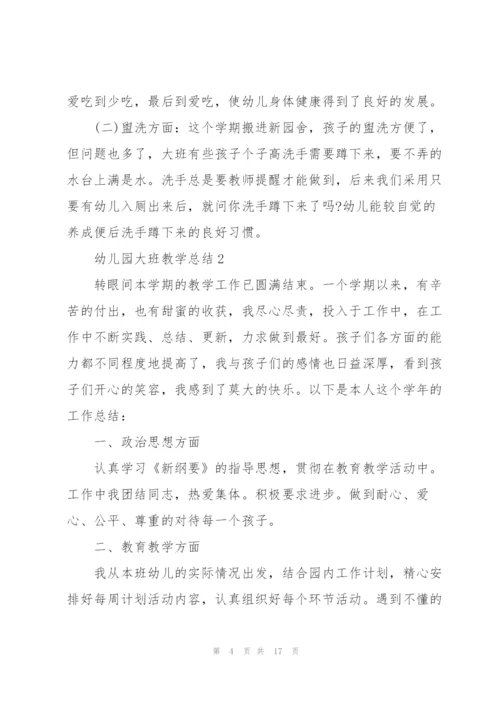 幼儿园大班教学报告总结范文5篇.docx