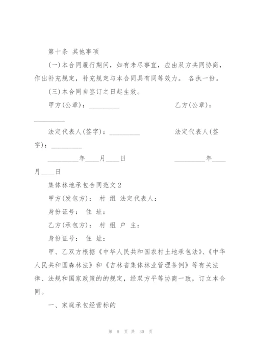 集体林地承包合同范本5篇.docx