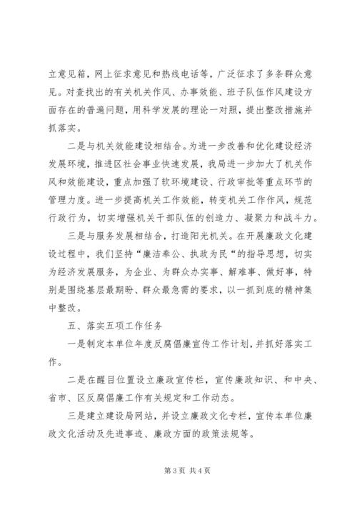 发改局廉政文化创建情况汇报.docx