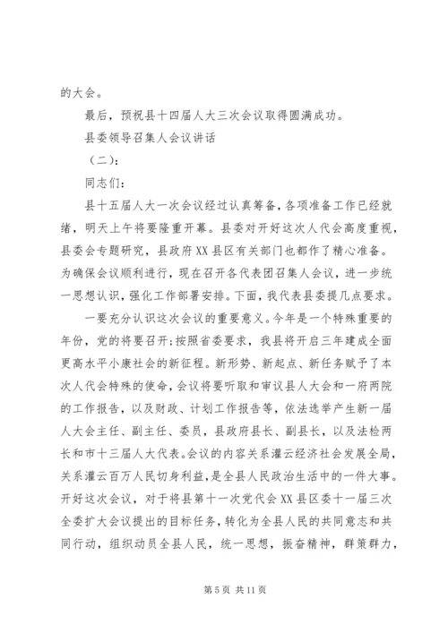 县委领导召集人会议讲话.docx