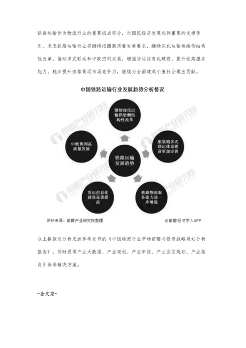 中国铁路运输行业市场现状及发展趋势分析-继续深化运输供给侧结构性改革.docx