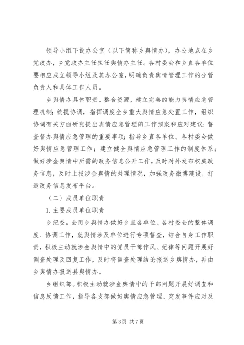 金岩土家族乡舆情应急管理工作预案 (2).docx