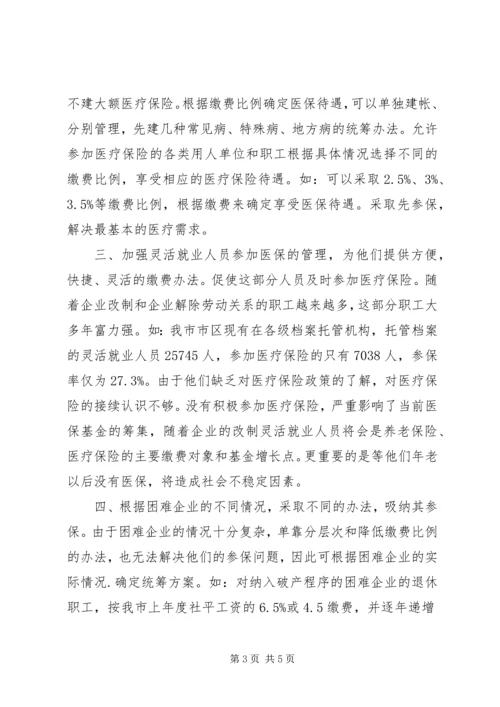 企业参加医疗保险调研报告.docx