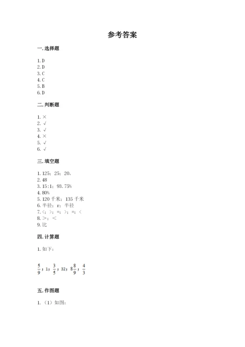小学数学六年级上册期末考试试卷及参考答案【新】.docx