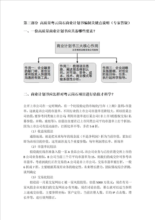 粤云岗石项目融资商业计划书包括可行性研究报告资金方案规划专项申请及融资对接