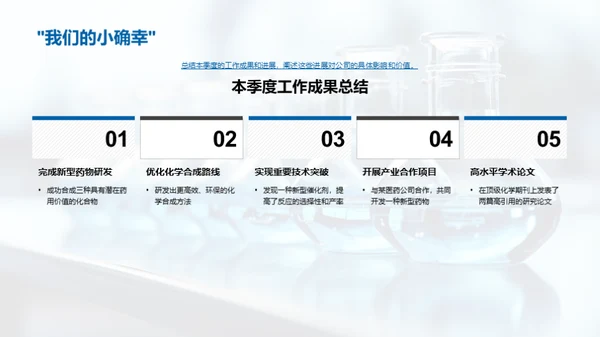 化学研究季度进展