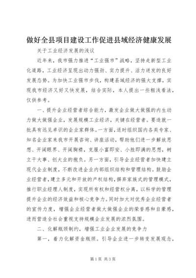 做好全县项目建设工作促进县域经济健康发展 (4).docx