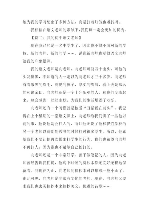 我的初中语文老师作文.docx