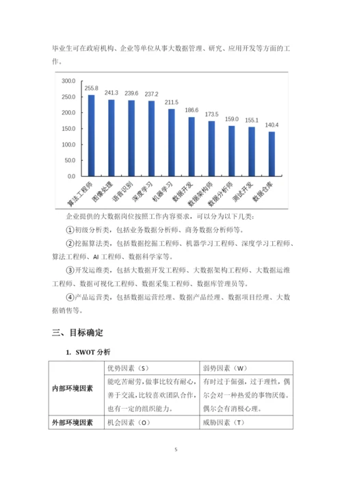 12页4500字数据科学与大数据技术专业职业生涯规划.docx